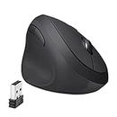Perixx Perimice-719L, Left Handed Wireless Vertical Mouse, Portable Size for Laptops Computer, 3 Level DPI