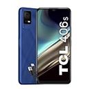 TCL 406S - Smartphone 4G Display 6.6" HD+, 64 GB, 3 GB RAM (+3GB di RAM virtuale), Dual Camera da 13 Mpx, Android 13, Batteria 5000 mAh, Dual Sim, Blue, con Cavo USB Type-C Aggiuntivo, Blu