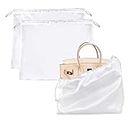 2 PCS Dust Bags for Handbags, Bag Storage for Handbags, Handbag Dust Bags, Dust Bag for Protecting Handbags Purses Shoes Boots Backpacks Travel Storage Boots (White)