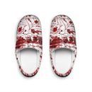 BLOOD STAINED SPIDER WEBS HORROR THEMED Men's Indoor Slippers