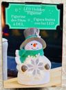 Statuetta Vacanze LED Illuminata Pupazzo di Neve Babbo Natale Decorazione Casa Nuova
