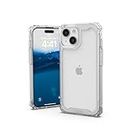 URBAN ARMOR GEAR UAG Case Compatible with iPhone 15 Case 6.1" Plyo Ice Rugged Anti-Yellowing Transparent Clear Military Grade Drop Tested Protective Cover