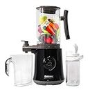 Balzano Yoga Blender/Smoothie Maker/Juicer/Soup Maker with Auto Seed Saperation and Immunity Booster - Black, compact