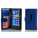 cadorabo Coque pour Nokia Lumia 920 en Bleu CÉLESTE - Housse Protection avec Fermoire Magnétique et 3 Fentes Cartes - Portefeuille Etui Poche Folio Case Cover