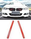 M-Sport V Brace Grille Inserts Stripes Trim, per BMW 3/4 Series F30 F32 320 328i 330 335 428 435 griglia anteriore Trim Stripes Cover (Rosso)