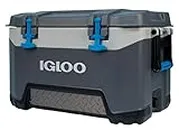 Igloo 00049783 BMX 52 quart Cooler - Carbonite Gray/Carbonite Blue, 26.6 x 16.9 x 16.9"