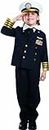 Dress up America 496-S Kids Navy Admiral Black Costume - Size Small (4-6) Years (Waist: 71-76, Height: 99-114 cm)
