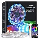 zyzykeji Led Strip Light 20m with Music Sync, RGB Smart Strip Lights with Remote and APP Control, Lights for Bedroom, TV, Kitchen, Party, Home(2 Rolls of 10m)