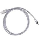 HUBLEVEL 1.5M USB to IEEE 1394 4 Pin Firewire DV Adapter Cable Converter for PC Camera