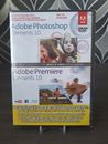 Adobe Photoshop + Premiere Elements 10 NEW SEALED 2-disc set Mac Windows DVD ROM