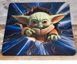 Star Wars Baby Yoda Grogu Art Blue Mouse Pad Computer Office Household Birthday