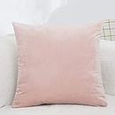 CAIDAI&YL Solid Velvet Pillow Cushion Cover Home Decorative 40 * 40//50 * 50/60 * 60cm Pillow Cover Pillowcase Sofa Throw Pillows Cover,Light Pink,60x60cm