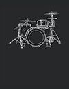 Percusión para bateristas y percusionistas: Cuaderno | Cuadriculado | A cuadros, Carta (21,59 x 27,94 cm), 120 páginas, papel crema, cubierta mate