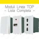 Serie Compatibile Vimar Plana interruttori, pulsanti, USB e prese linea TOP