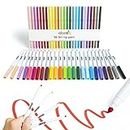 abeec Felt Tip Pens – Set of 25 Assorted Felt Tips for Kids 3+ - 25 Different Coloured Pens in a Box – Colouring Set for Arts and Crafts Supplies