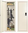 53" Hidden In Wall Gun Safe Long Gun Safe Quick Access Rifle Gun Safe Off-white