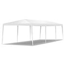 Goplus Outdoor 10' X 30' Canopy Party Wedding Tent Heavy Duty Gazebo Pavilion Cater Events 5 Removable Window Side Walls (White)