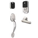 Yale Security B-YRD256-ZW-JX-619 Yale Assure Lock SL with Z-Wave with Jamestown Works with Ring Alarm, Smartthings, and Wink Smart Touchscreen Deadbolt with Matching Handleset, Satin Nickel
