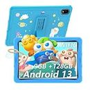 DOOGEE U10 Kid Tablette Enfants Android 13, Tablette 10.1 Pouces IPS HD, Tablettes Tactiles Quad Core 9 Go +128 Go(TF 1 to), Tablet Widevine L1 TUV SÜD WiFi6, Matériau en Silicone Alimentaire