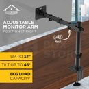 Monitor Arm Single Stand Steel LED Display Desk Mount Bracket Dual Screen Holder