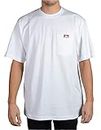 Ben Davis Men's Classic Label Short Sleeve Heavy Duty T-Shirt, White, Small
