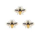 3 Pack Rhinestone Bee Set Brooch Pin for Women Girls Gold Plated Cute Fashion Crystal Insect Animal Bumblebee Enamel Vintage Lapel Brooch Backpack Hat Clothing Accessory Holiday Party Jewelry Gift,
