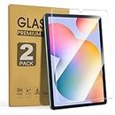 ZenRich (2 Pack) Screen Protector for Samsung Galaxy Tab S6 Lite 10.4'' 2022/2020（-P610/P613/P615/P619, 9H Hardness Tempered Glass Screen Film for S Pen Compatible/Face ID/Case Friendly