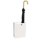 YDoo Porte-parapluie Sac à main créatif, petit porte-parapluie de rangement en métal pour entrée de couloir de bureau à domicile, 30 cm x 13 cm x 40 cm (Couleur : Blanc)