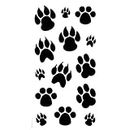Voorkoms Dog Foot Print Temporary Body Tattoo Waterproof For Girls Men Women Beautiful & Popular Water Transfer Size 11CM x 6CM - 1Pcs