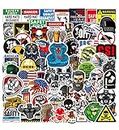 100 Hard Hat Stickers, Tool Box, Hood, Thermos, Helmet Decals, 100% Vinyl and Waterproof! Funny Stickers for Adults, Mechanics, Electricians, Union, Oilfield, Military, Construction, Welders