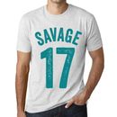 Herren Grafik T-Shirt Savage 17 Geschenk 17. Geburtstag Jahrestag 17 Jahre