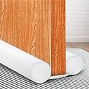 MAXTID White Door Draft Stopper 38 Inches Double Sided Draft Blocker Sound Proof Adjustable