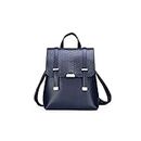 Ubervia® Quality Leather Backpack Women Large Capacity Travel School Bags Bolso De Viaje Para Mujer (Color : Hortel�)