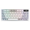 ASUS ROG Azoth 75% Wireless Custom Gaming Keyboard - ROG NX Snow Refined Linear Pre-Lubed Hot-Swappable Switches, Gasket Mount, Lube Kit, OLED Display, 2.4GHz, Bluetooth, Mac Support, Aura Sync RGB