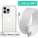 Cable de carga USB 3/6/10 pies para Apple iPhone 13 12 11 XR 8 7 6 Plus cable de carga