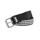 Keruto Studded Belt, Y2k Belt, PU Leather Goth Belt, Studded Belt Mens for Women and Men Y2k Accessories, for Jeans Dress (Black)