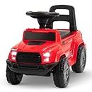 Baybee Baby Ride on Car for Kids, Push Ride on Toy Jeep with Music & LED Light, Toddlers Push Ride Baby Kids Car with Backrest, Under Seat Storage to Steering Wheel Drive 1 to 4 Years Old Boys & Girls