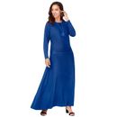 Plus Size Women's 2-Piece Dolman Sleeve Skirt Set by The London Collection in Dark Sapphire (Size 18/20)