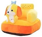 RVA Dog Shape Baby Sofa and Supporting Cushion for Your Lovely Kids, (Orange/Yellow) (Pack of 1)