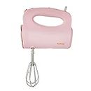 Tower T12061PNK Cavaletto Hand Mixer with Stainless Steel Beaters, Dough Hooks, 5 Speeds, 300W, Marshmallow Pink and Rose Gold