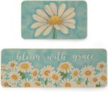 Kitchen Floor  Mats Summer Home Décor Low-Profile Kitchen Rugs Sets of 2