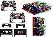 GNG Superhero Skins for PS4 Playstation 4 PRO Console Decal Vinal Sticker + 2 Controller Set