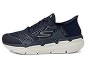 Skechers Men's Max Cushioning Slip-Ins-Athletic Workout Running Walking Shoes with Memory Foam Sneaker, Navy, 9.5 Wide