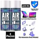 2x Air Duster Spray Compressed Cleaners for Keyboard Computer Laptop Phone 400ml