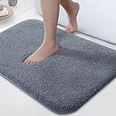 SRIVI | Super Soft Anti Skid Solid Bathroom Rugs for Home, Bedroom, Living Rooms Entrance Microfiber Door mats Size 40x60 cm with 23mm Model Name: Water Soak_315