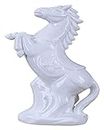 Sculpture Tabletop Pure White Ceramic Sculpture Zodiac Desktop Wine Cabinet Bookshelf Animal Feng Shui Lucky Zodiac Statue (Size : Horse)