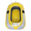 Inflatable Fishing Boat, PVC Inflatable Kayak Canoe 1 Person Rowing Air Boat Fishing Drifting Diving