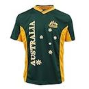 Adults Kids Men's Sports Soccer Rugby Jersy T Shirt Australia Day Polo Souvenir, Green, 2XL