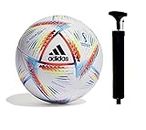 SKY GOLD Qatar World Cup Football with Pump |Size 5 for Outdoor Football - Size: 5 (Pack of 1) (Color - Multi-Color)_Model 011