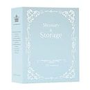LAYOMI Photo Album 4x6 Photos - 100 Pockets Photo Book for Family Wedding Anniversary Baby Vacation Pictures (Blue)